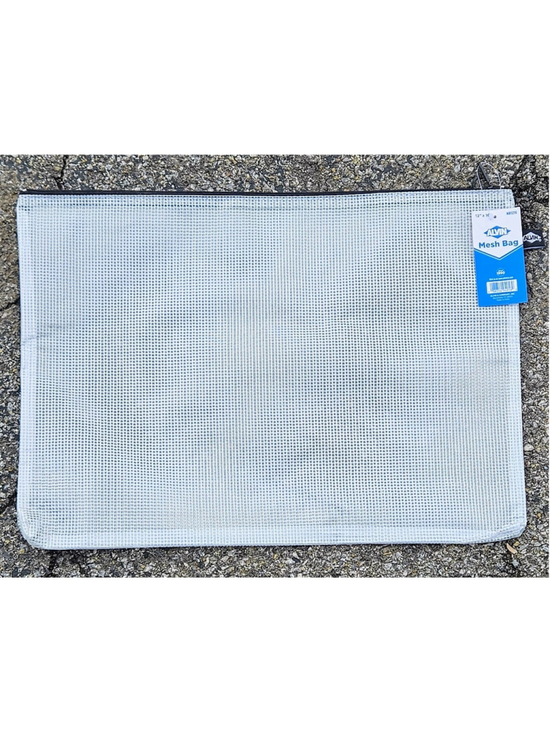 Alvin Other - Alvin NB1216 PVC Mesh Pouch Bag Organizer Zippered Clear & Black 12" x 16" NWT